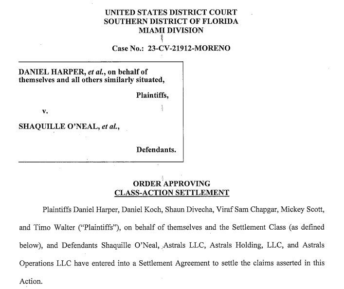 Shaquille O’Neal gets judge’s greenlight for $11M Astrals NFT settlement