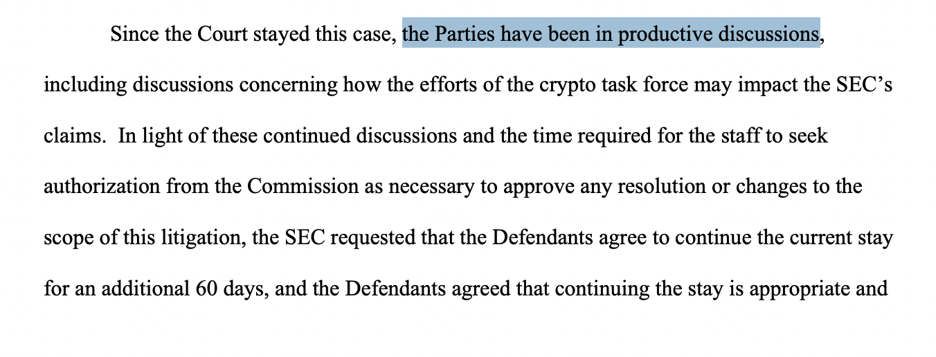 SEC and Binance push for another pause in lawsuit after ‘productive’ talks